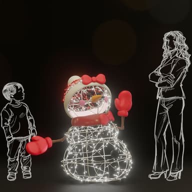3.9' Grace Snowy - 3D from Holiday Light Supplies, Ontario