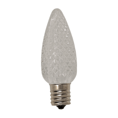 C9 Faceted Bulb, WARM WHITE - Large Strawberry Lights - C9 from Holiday Light Supplies, Ontario