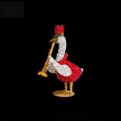 Christmas Duck 4.3' x 1' x 3.6' - Animals from Holiday Light Supplies, Ontario